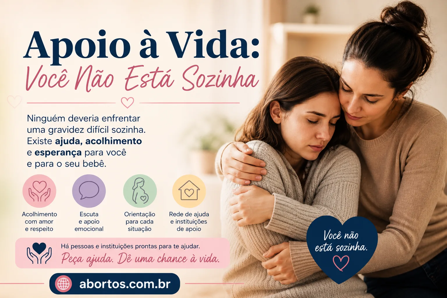 Apoio à Vida: Você Não Está Sozinha